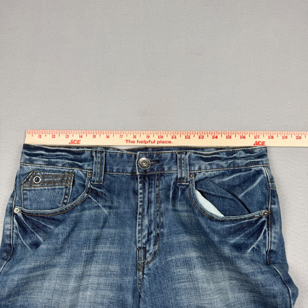 Guess‎ Jeans Mens 34 Medium Wash Bootcut Denim Blue Cotton Pants X8302400000 - Picture 6 of 10